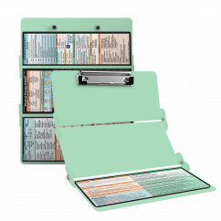 WhiteCoat Clipboard® Trifold - Mint Physical Therapy Edition